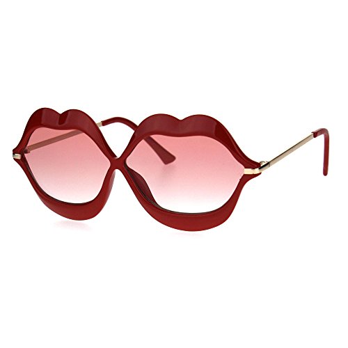 PASTLLip Shape Sunglasses Lips Kiss Womens Cute Fashion Shades UV 400