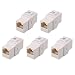 [UL Listed] Cable Matters (5 Pack) Cat6 RJ45 Keystone Jack in-Line Coupler in White