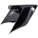 Harley Side Covers Motorcycle Side Covers Stretched Side Panels Fit for 2009-2013 Harley Touring - Vivid Black, ABS Plasitc Skirts, 6 Studs
