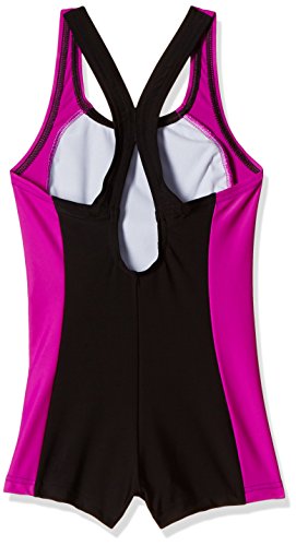 Speedo Cayla Leg Suit Girls Swimwear, Black, 28 1