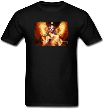 SAMJOSY Men's Jackie Evancho Awakening Art T-shirt Size S Black
