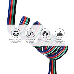 22 Gauge 4Pin Extension Wire, EvZ 22AWG 4 Conductor
