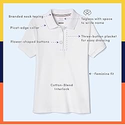 French Toast Little Girls' Toddler Short Sleeve