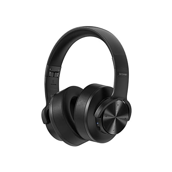 Bluetooth-Headphones-Over-Ear-BlitzWolf-Wireless-Over-Ear-Headphones-1000mAh-50mm-Driver-Bluetooth-Wired-Headphones-Touch-Control-Foldable-Gaming-Headset-with-Microphone-for-Cellphone-PC-Black Bluetooth Headphones Over Ear, BlitzWolf Wireless Over Ear Headphones 1000mAh 50mm Driver Bluetooth & Wired Headphones…