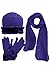 Fleece Hat Scarf & Glove Set With Plush Fur Trim
