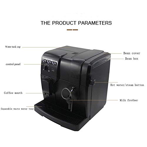 YQGOO Vollautomatische One-Touch-Kaffeemaschine mit My Coffee Memory und Milk System Grinder - Schwarz – Bild 8