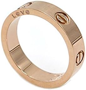 Luxury Rose Pink Gold Belonging To The Love Ring Collection Brand Design For Women Size (7)