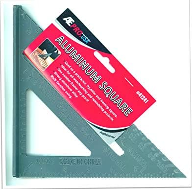 Aluminum Square Speed Square (Double Sided) Quick Square Layout Square Layout Tool Framing Square Triangle Square Carpenters Square Miter Square - Powder Coated - 7" X 7" X 9"