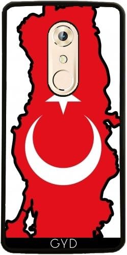 DesignedByIndependentArtists Case for ZTE Axon 7 Mini - Turkey Flag Map by Cadellin