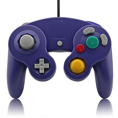 2 Purple Game Cube Controllers with 2 Extension Cables and 128mb Memory Card (Purple) - Thumbnail 3