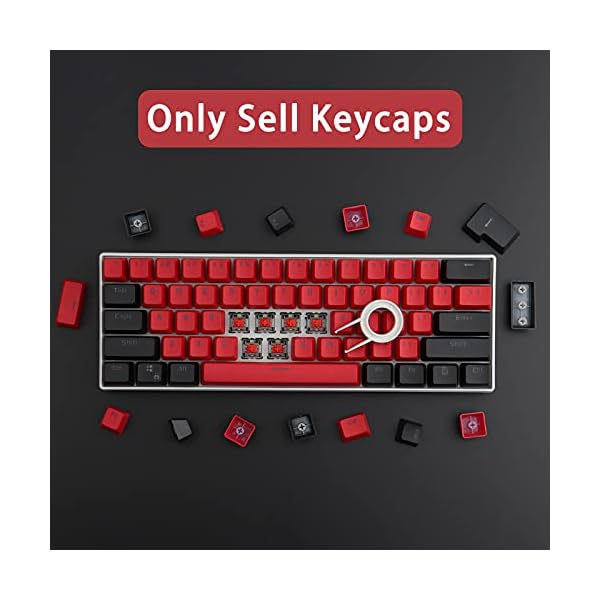 Sunzit-Keycaps-61-Keycaps-Backlight-Two-Color-Mechanical-Keypad-PBT-Keycap-for-GH60-RK61-ALT61-AnnieKeyboard-Poker-Keys-KEYBOARD-is-NOT-for-SELL Sunzit Keycaps, 61 Keycaps PBT Keycap Backlight Two-Color Mechanical Keyboard OEM Profile Keycaps for GH60/RK61/ALT61…