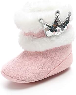 Color ジュエリー Pink 家電 カメラ With Size With 1 小さな王冠冬の厚い赤ちゃんの綿のブーツ雪のブーツ の赤ちゃんの靴柔らかい底0 1歳の赤ちゃんの幼児の靴快適な暖かい Madalena 正規品送料無料 新作製品 世界最高品質人気 Gray B07wynvc3f 100 品質保証