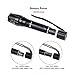LED Tactical USB Rechargeable 18650 Waterproof High Lumens XM L2 Big Flashlight Portable Military Zoomable Aluminum Torch For Emergency Outdoor Camping Hiking - Battery Charger Cable Gift Box Included
