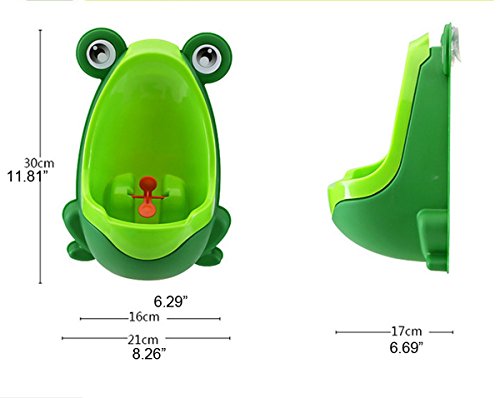 Evaliana Funny Frog Children Potty Toilet Training Kids Urinal Baby Boys Stand Up Pee
