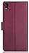 Sony Xperia Z3+ Wallet Case - VENA [vSuit] Draw Bench PU Leather Wallet Flip Cover with Stand and Card Slots for Sony Xperia Z3+ (Burgundy Red)