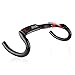 Carbon Handlebars Road Bike Ultralight T700 Carbon Fiber Glossy Bicycle Handlebar Drop Bar 31.8 440mm (Red)