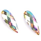 Waterdrop Style Faceted Sew-on Embellishment Buttons Applique , 80