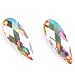 Waterdrop Style Faceted Sew-on Embellishment Buttons Applique , 80