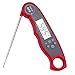 Digital Food Thermometer,Sunandy Cooking Instant Fast Read Electronic Meat Thermometer with Probe for Kitchen Outdoor Cook, BBQ, Poultry, Grill Food, Waterproof & Auto On/Off[Battery Included] (Red)
