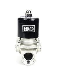 BACOENG 3 4" AC110 V NPT Acero inoxidable NC eléctrico válvula solenoide