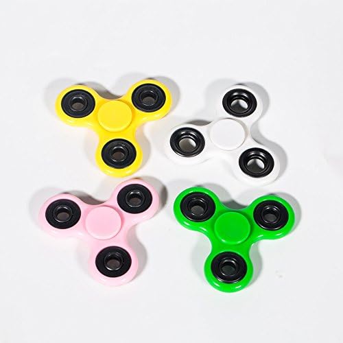 Hand Spinner Figit Fidgit High Speed Stainless Steel Bearing ABS Spinning Toys Give Child Gift Eliminate Boring Time Stress Reducer 1-2 Mins Finger Spins(Pack of 4)