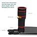 Telephoto Lens, iPhone Camera Lens Zoom Lenses for Cell Phone Smartphone iPhone 7/7 Plus (Black)