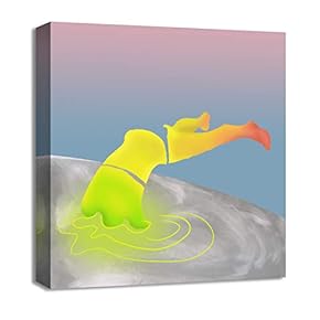 Canvas Wall Art Abstract Painting Artwork for Home Prints Framed - 12x12 inches