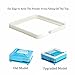 TUATUA Second Generation Empty Capsule Plates Holder with Spreader, 100 Holes 0# Vitamins Coffee Powder Manual Filling Capsules Tool