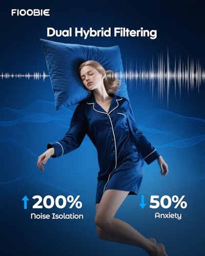 2026 Pro Ear Plugs for Sleeping, 46dB ASTM Certified Noise Cancelling Ear Plugs for Side Sleepers, 360° Pressure-Balanced, Snore & Noise Blocking with 6 Ear Tips, All-Day Comfortable Fit, Black