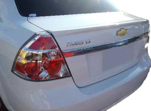 07-11 Chevrolet Aveo 4dr Lip Spoiler - Factory Style - Painted or Primed : WA8555 Black