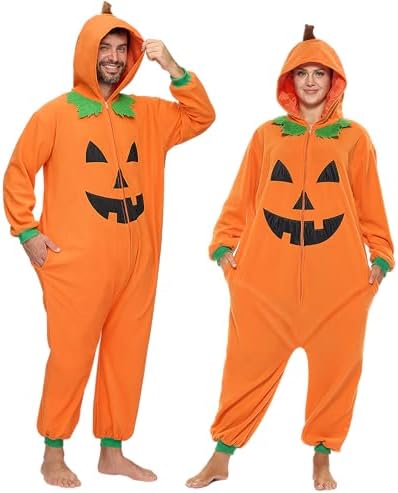 抱っこシャンハロウィンコスチューム♡サテン＆ハロウィン柄ワンピース Orange Amazon.com: Funziez! Slim Pumpkin Adult Onesie - Jack O Lantern