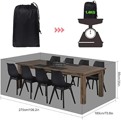 Sanglory Garden Furniture Cover Waterproof Outdoor Furniture Covers 135 X 135 X 75cm Heavy Duty Oxford Fabric Patio Set Cover Rectangular Windproof And Anti Uv Patio Table Chairs Sofa Covers Kokoori Com