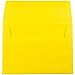 JAM Paper A7 Invitation Envelopes - 5 1/4 x 7 1/4 - Brite Hue Yellow Recycled - 25/pack