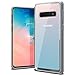 Galaxy S10 Case VRS Design Anti-Yellowing Crystal Clear Slim Soft Protective Reinforced Corners [Crystal Chrome] [Clear Back/Translucent Bumper] Acryl Back Cover for Galaxy S10(2019)