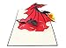 PopLife Fire Breathing Dragon 3D Pop Up Father's Day Card - Pop Up Happy Birthday Card, Congratulations, Get Well, Just Because - Mythical Animal, Fantasy Card, GoT, Magical Gift, LOTR - for Son, Dad