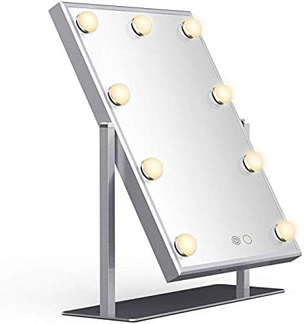 espejo de maquillaje con luz led de