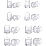 Mtlee 8 Pairs High Heel Protector Heel Repair Caps Covers, Extra Small, Small, Medium, Large, Clear
