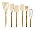 Viable Creations Silicone & Bamboo Baking Tools-Set of 6