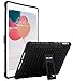 iPad Air Case,ULAK Hybrid shock absorbing Dual Layer Case Cover with Built-in KickStand for Apple iPad Air 5th Gen 2013 (Black/Black)