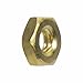 4-40 Machine Screw Hex Nuts, Solid Brass, Grade 360, Plain Finish, Quantity 100