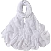 Txameru Women's Hijab Viscose Hijab for Women Muslim Cotton Hijab Fashion Hijab Scarf
