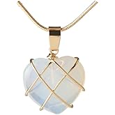 tenghong2021 Friend Necklace for Women Diamond Castle Rose Quartz Heart Opal Necklace Friendship Necklaces Birthday Gift Mother'S Day Choker for Her