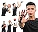 FNBX FlickGlove Basketball Shooting Aid, Training Equipment for Improving Shot and Form, Set of 3 Silicone Strap Resistances, White, Black and Orange