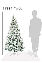 Perfect Holiday Christmas Tree, 5-Feet, Flocked Snow