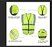 Safety Vest | 5 Pockets | High Visibility Reflective Strips | Color Neon Yellow (L)