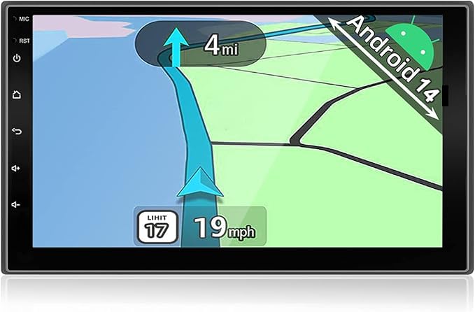 YUNTX Android 10 Car Stereo Head Unit (7 inch) - GPS Navigation Radio with DAB+, Bluetooth, Mirrorlink, SD, USB, WiFi, OBD2, Free Rear Camera