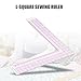 Plastic L Shape Ruler Curve Sewing Measure Professional Tailor Craft Tool(5808)