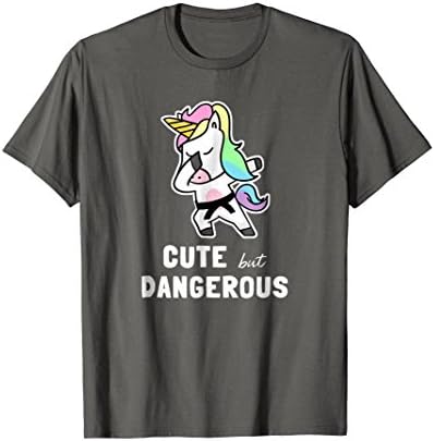 Cute But Dangerous Unicorn Shirt Funny Dabbing Karate Judo