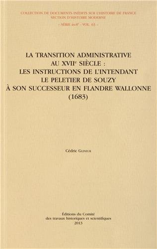 La  transition administrative au XVIIe siècle