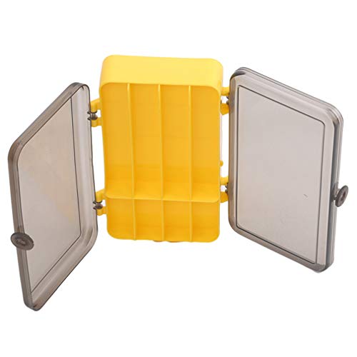 EHLIE Tragbare Outdoor-Plastik-Köderbox wasserdichte doppelseitige Angelkiste, schwarz-weiße Abdeckung,Schwarze… – Bild 8